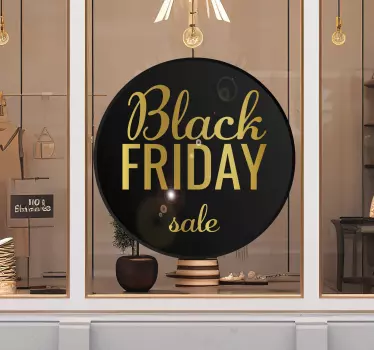 Black Friday Sticker eleganter schwarzer Freitag Verkauf - TenStickers