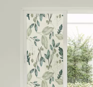 Fenster Sticker Grünpflanzenmosaik für glas - TenStickers