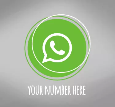 Fenster Sticker Personalisiertes whatsapp-logo - TenStickers