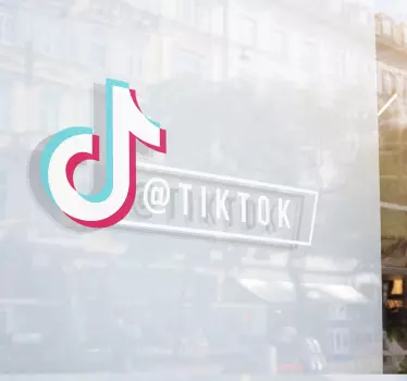 Schaufensteraufkleber Tiktok personalisiert - TenStickers