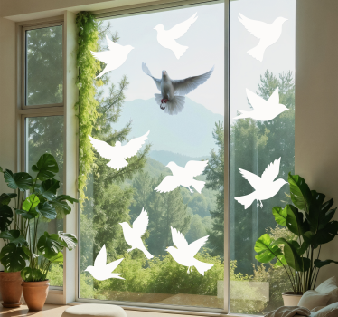 Fensteraufkleber 10 vögel antikollision - TenStickers