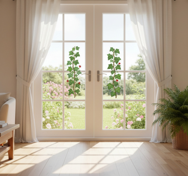 Fensteraufkleber gartenreben-medley - TenStickers