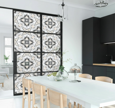 Fensteraufkleber geometrisches illusionsquadrat muster - TenStickers