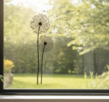 Fensteraufkleber löwenzahn - TenStickers