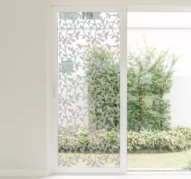 Fensteraufkleber Blumen Ornamental - TenStickers