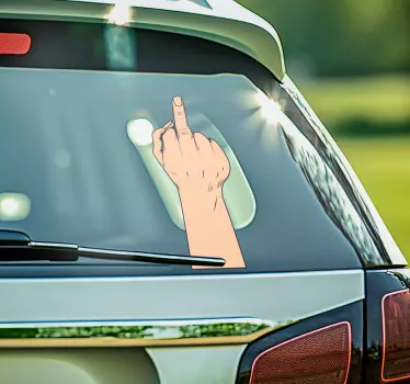 Fensteraufkleber mittelfinger - TenStickers