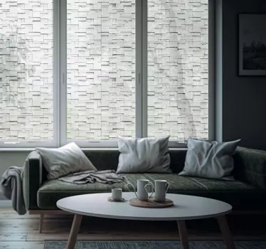 Fensteraufkleber transluzentes 3D Muster - TenStickers