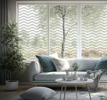 Fensteraufkleber transluzente Wellen - TenStickers