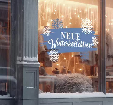 Fernster Aufkleber Winter Kollektion Schnee - TenStickers