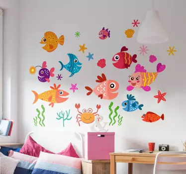 Lustige Fische Aufkleber Nil für Kinder - TenStickers