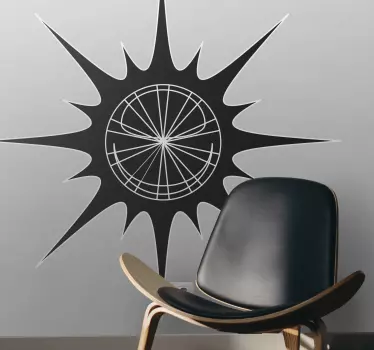 Flash Sonne Sticker - TenStickers