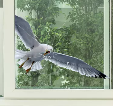 Fensteraufkleber fliegende Möve - TenStickers