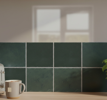 Fliesenaufkleber in evergreen-schiefer-optik - TenStickers