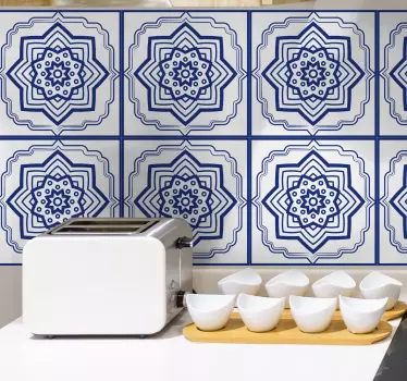 Fliesenaufkleber komplexe geometrische anordnungen - TenStickers