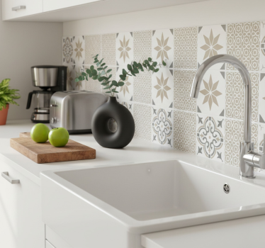 Fliesenaufkleber sandstein marokkanisches mosaik - TenStickers