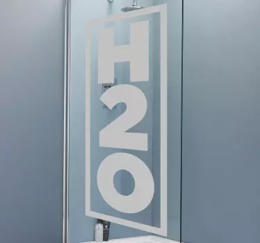 Folie duschkabine h2o duschdisplay - TenStickers