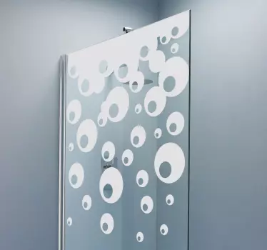 Folie duschkabine im blasenmuster design - TenStickers