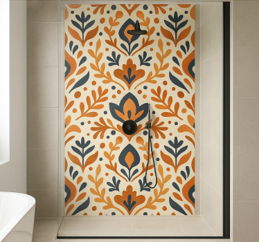 Folie duschkabine im boho-muster - TenStickers