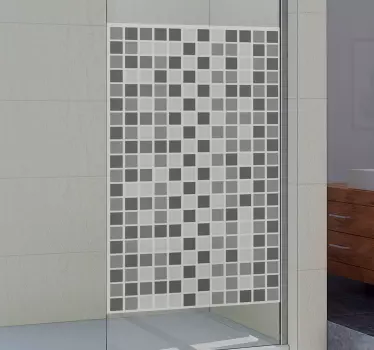 Folie duschkabine mosaikmuster folie - TenStickers