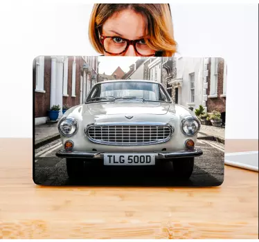 Folie klassisches silbernes fahrzeug - TenStickers