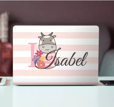 Folie kuhemblem mit namen - TenStickers