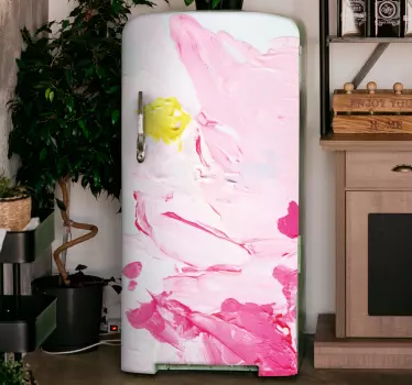Folie Kühlschrank abstrakte farbspritzer - TenStickers