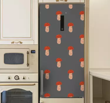 Folie Kühlschrank auflage mit pilzmuster - TenStickers