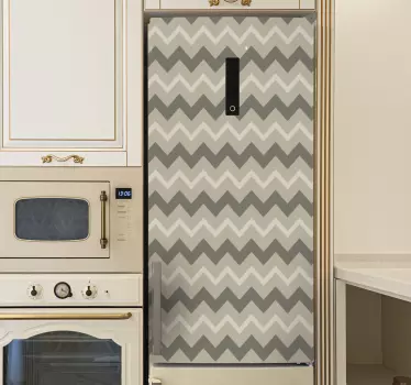 Folie Kühlschrank bezug mit chevron-muster - TenStickers
