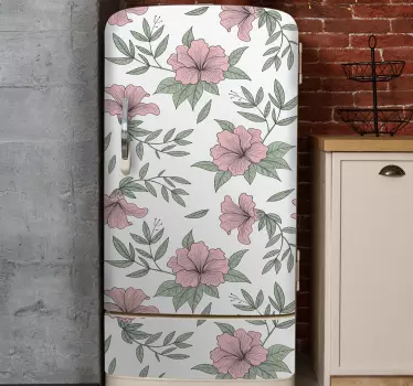 Folie Kühlschrank botanischer kompositionsstil - TenStickers