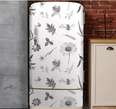 Folie Kühlschrank botanischer beschützer - TenStickers
