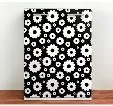 Folie kühlschrank botanisches kunstwerk cover - TenStickers