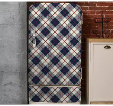 Folie kühlschrank checked wrap - TenStickers