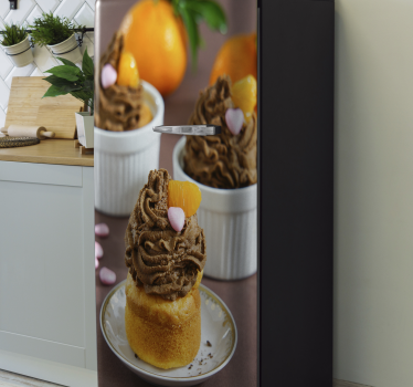 Folie Kühlschrank cupcake-extravaganz - TenStickers