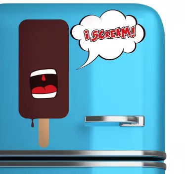 Folie kühlschrank eiskreme charakter - TenStickers