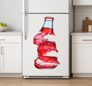 Folie Kühlschrank flaschenküchendekor - TenStickers