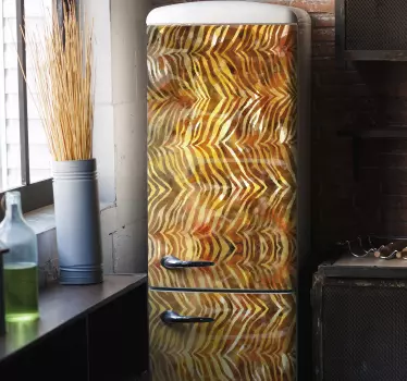 Folie Kühlschrank geometrische kühlschrankauflage - TenStickers