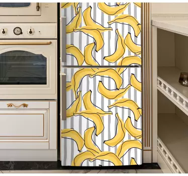 Folie kühlschrank im bananenmotiv stil - TenStickers
