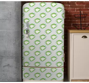 Folie kühlschrank im fruchtmuster design - TenStickers