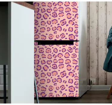 Folie kühlschrank im leopardenmuster - TenStickers