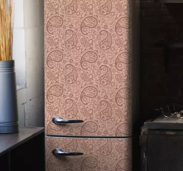 Folie kühlschrank im paisleymuster stil - TenStickers