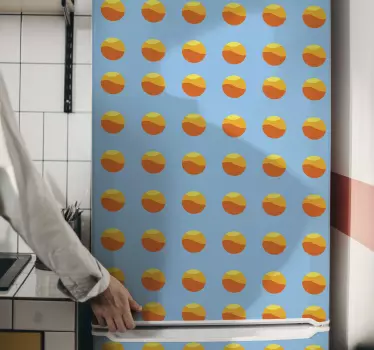 Folie kühlschrank lebhaftes punktdesign - TenStickers