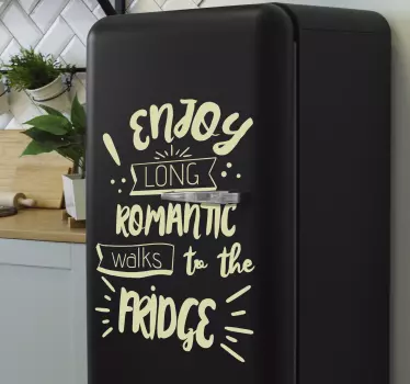 Folie kühlschrank lustiger küchen spruch - TenStickers