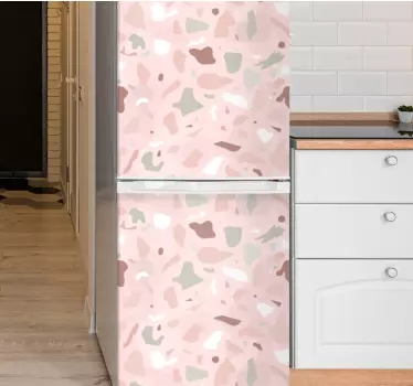 Folie kühlschrank mit abstraktem buntem muster - TenStickers