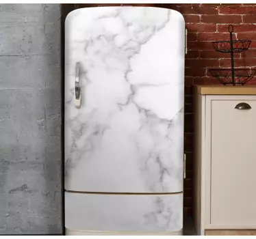 Folie kühlschrank mit marmor-effekt cover - TenStickers