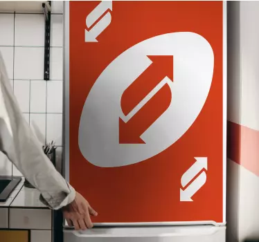 Folie kühlschrank mit richtungsweisendem grafikdisplay - TenStickers