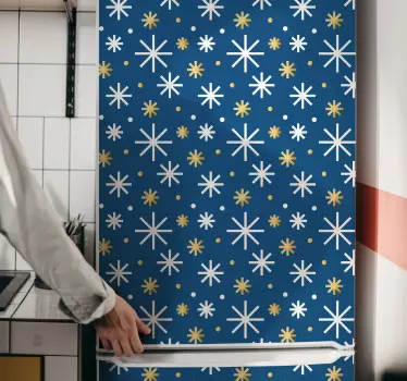 Folie kühlschrank mit sternenmuster - TenStickers