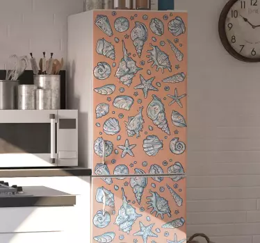 Folie kühlschrank schalen und himmelskörper - TenStickers
