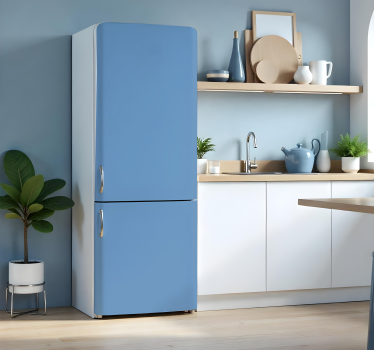 Folie Kühlschrank voll blau - TenStickers