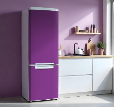 Folie Kühlschrank voll lila - TenStickers