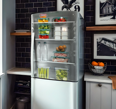 Folie Kühlschrank volles gesundes essen - TenStickers